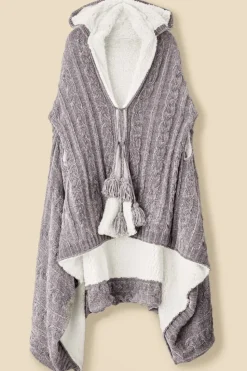 Clearance Soft Surroundings Chenille Sherpa Wearable Throw