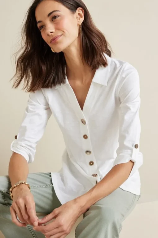 Outlet Soft Surroundings Danielle 3/4 Sleeve Tunic