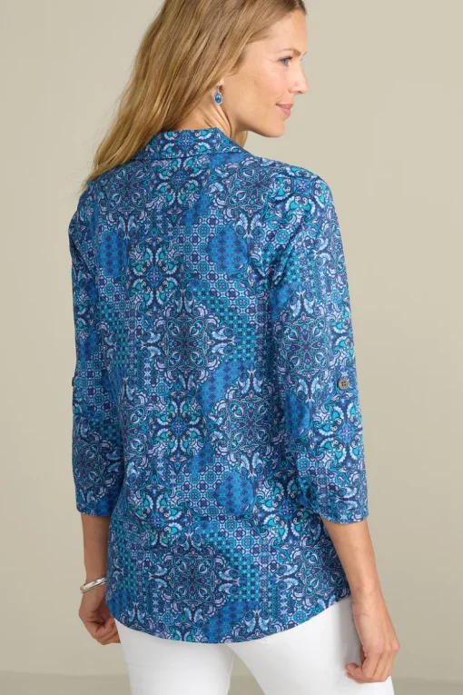 Outlet Soft Surroundings Danielle 3/4 Sleeve Tunic