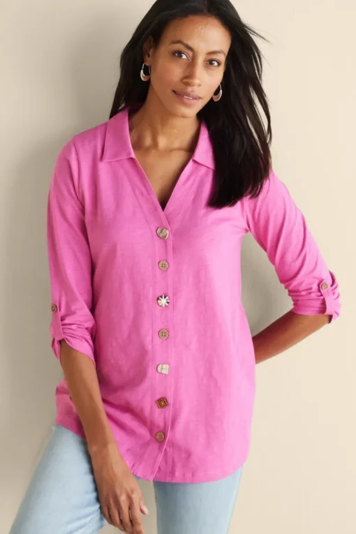 Outlet Soft Surroundings Danielle 3/4 Sleeve Tunic