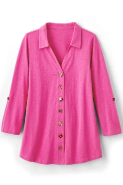 Outlet Soft Surroundings Danielle 3/4 Sleeve Tunic