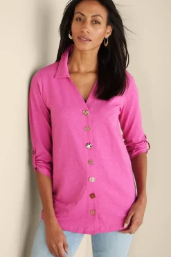 Outlet Soft Surroundings Danielle 3/4 Sleeve Tunic