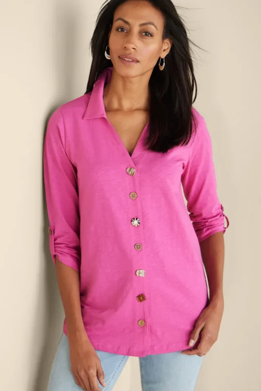 Outlet Soft Surroundings Danielle 3/4 Sleeve Tunic