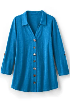 Outlet Soft Surroundings Danielle 3/4 Sleeve Tunic