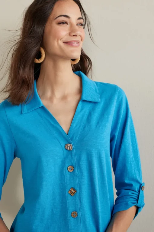 Outlet Soft Surroundings Danielle 3/4 Sleeve Tunic