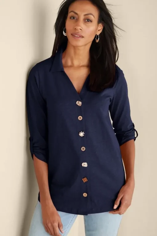 Outlet Soft Surroundings Danielle 3/4 Sleeve Tunic