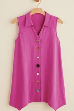 Fashion Soft Surroundings Danielle Button Tank