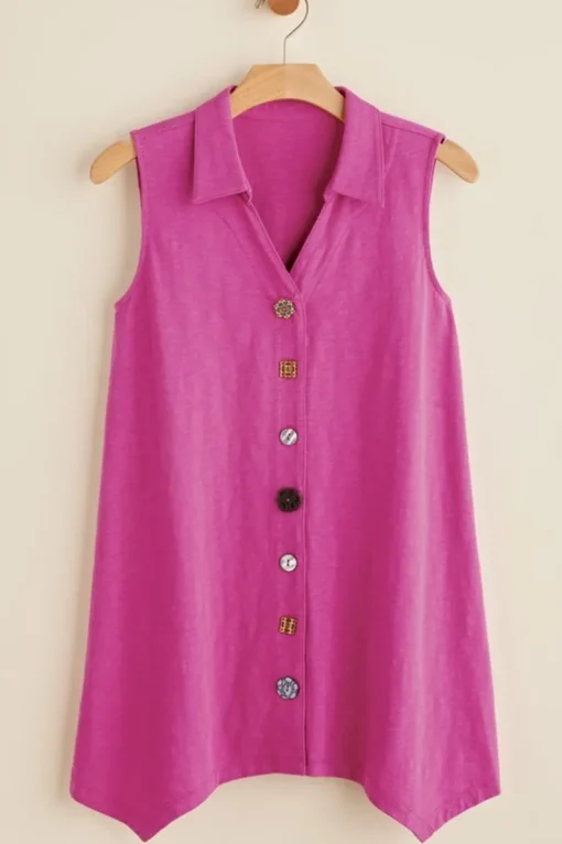 Fashion Soft Surroundings Danielle Button Tank
