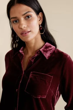 Best Soft Surroundings Eden Velvet and Lace Shirt