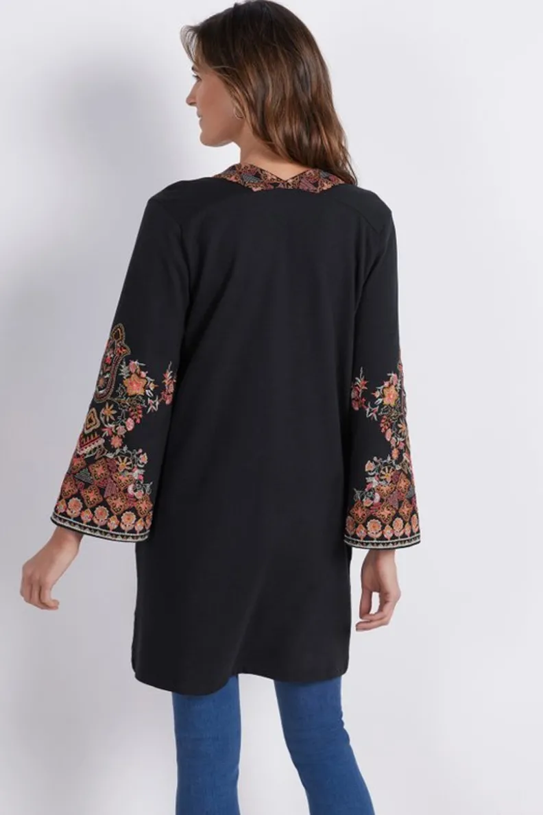 Clearance Soft Surroundings Fiberworks Kimono AntiqueBlack