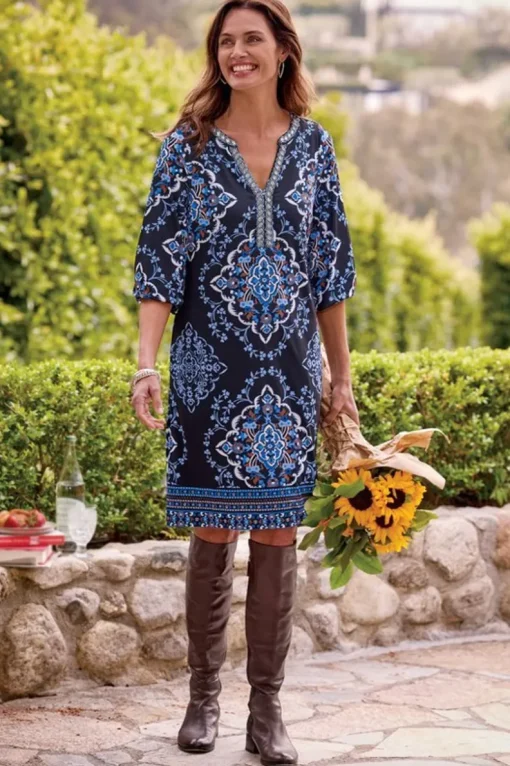Hot Soft Surroundings Kauri Dress BayMedallion