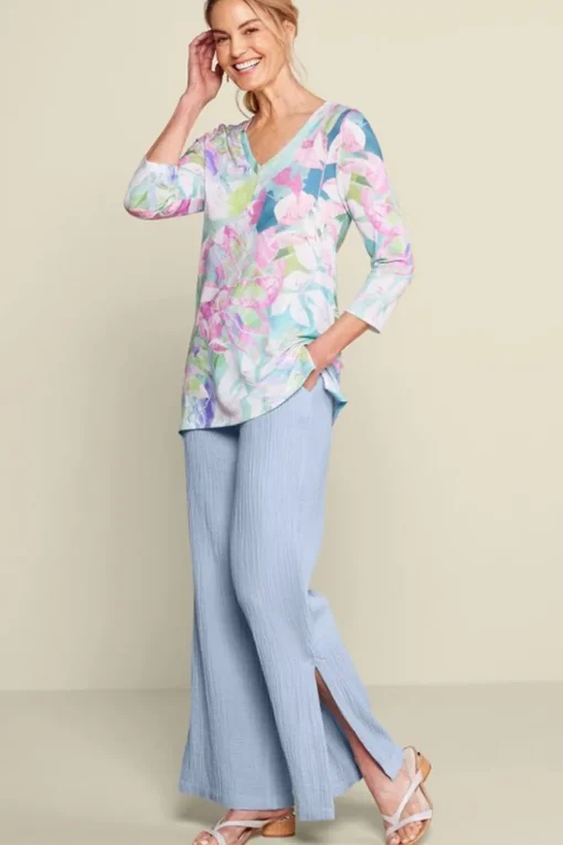 Best Soft Surroundings Khulani Wide Leg Gauze Pants