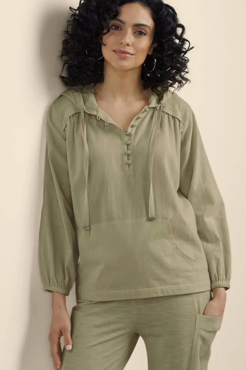 Fashion Soft Surroundings Lanai Hoodie BayLeaf