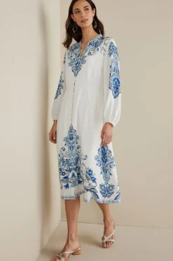 Discount Soft Surroundings Louise Midi Dress PerissaScarf