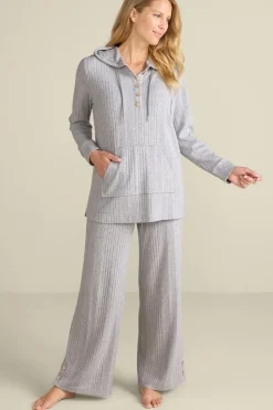 Online Soft Surroundings Loungy Lover Hoodie HeatherGrey