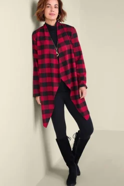 Hot Soft Surroundings Mad About Plaid Topper