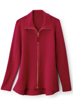 Discount Soft Surroundings Meria Zip Cardi