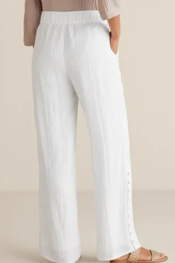 Fashion Soft Surroundings Oceo Gauze Wide-Leg Pants