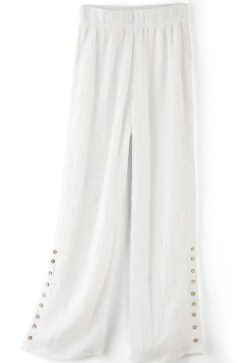 Fashion Soft Surroundings Oceo Gauze Wide-Leg Pants