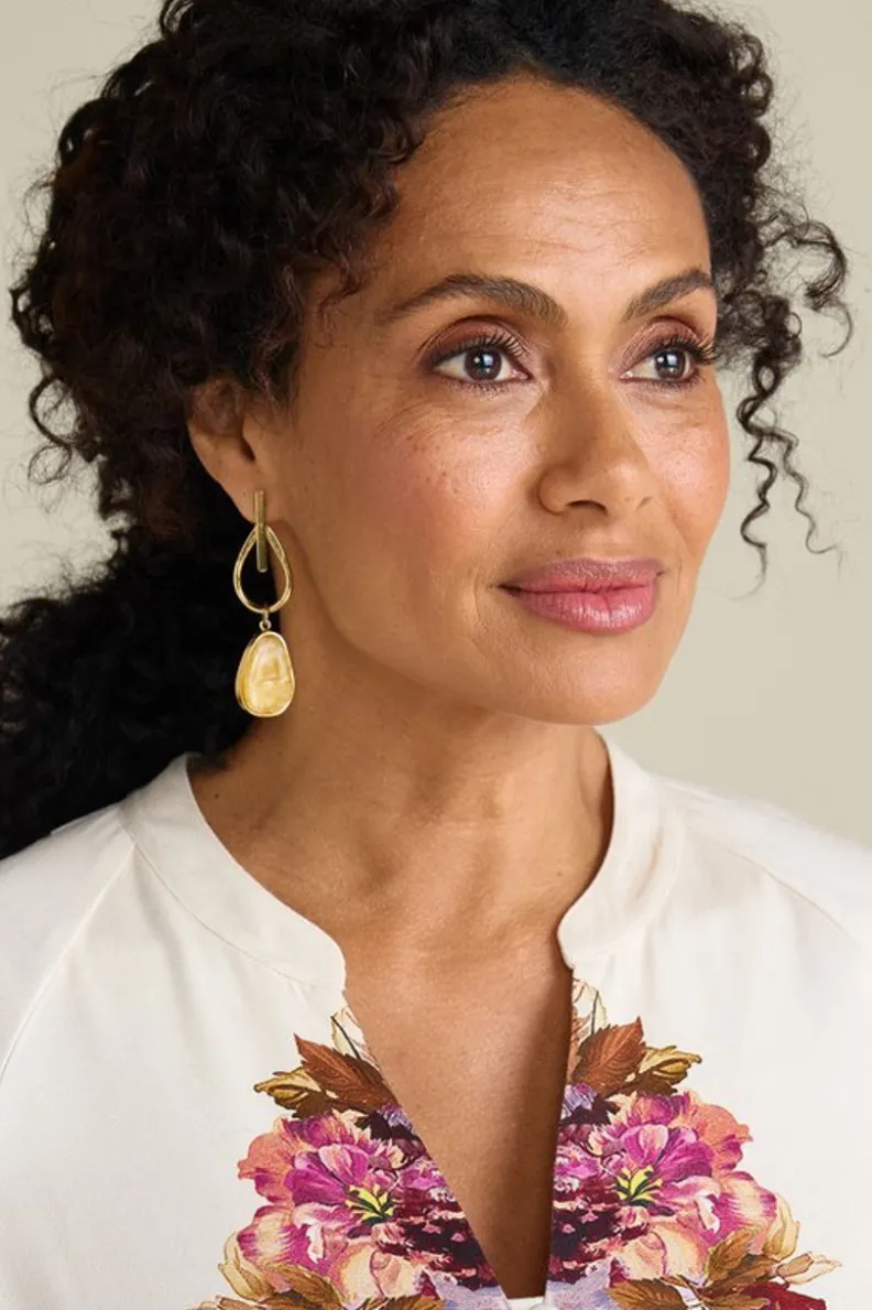 Best Soft Surroundings Ora Drop Earrings Goldenrod