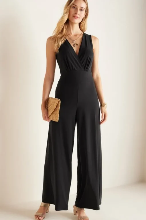 Outlet Soft Surroundings Penelope Jumpsuit Black