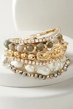 Outlet Soft Surroundings Polly Bracelet Set SmokyMulti