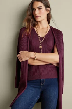 Online Soft Surroundings Soft Essential Ribbed Long Cardi