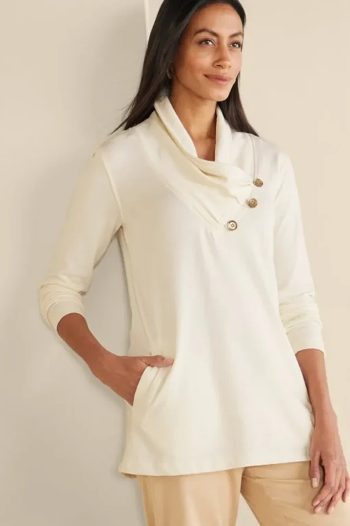 Outlet Soft Surroundings Westminster Tunic Sweatshirt